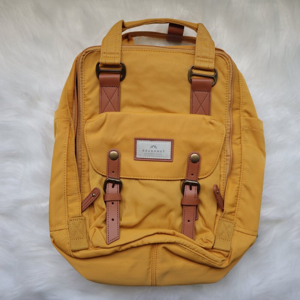 NWOT Doughnut Macaroon 16L Backpack — Mustard